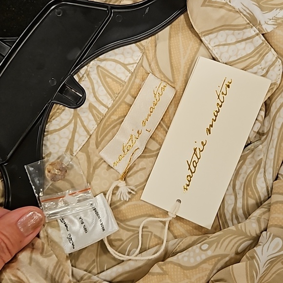 💕NATALIE MARTIN💕 Harper Maxi Dress ~ 100% Silk Jungle Print Agave Large L NWT - Picture 16 of 16